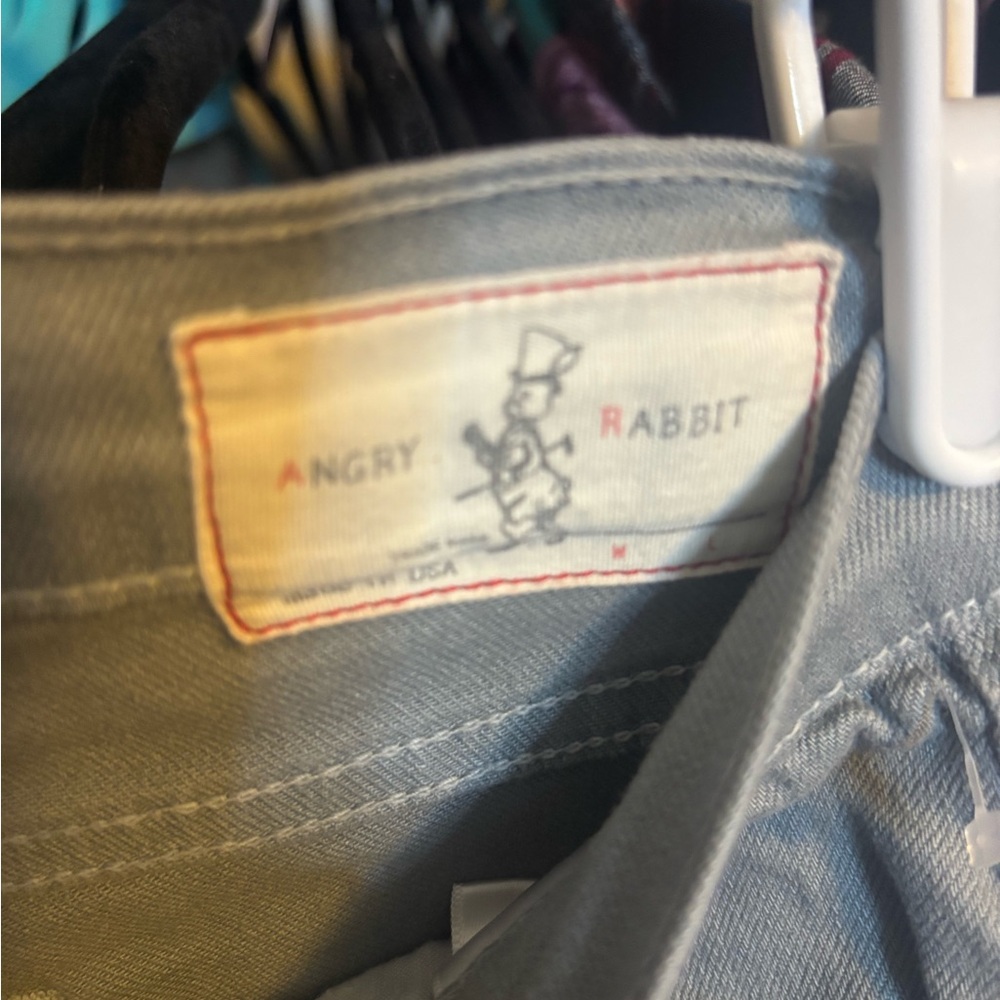 Angry Rabbit Green Skinny Jeans Distressed Style - Picture 3 of 5
